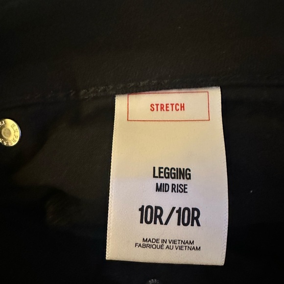 Express Black Mid Rise Legging Jeans - Picture 5 of 9